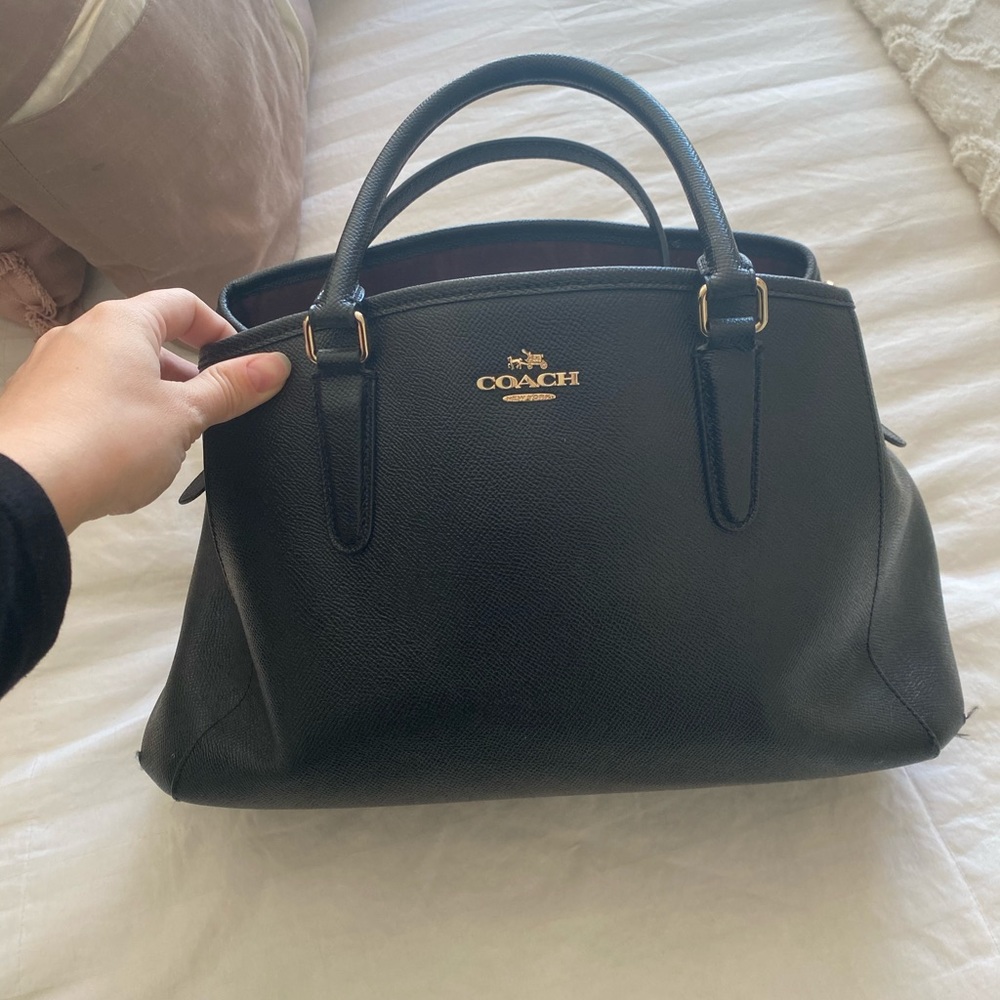 Black coach purse